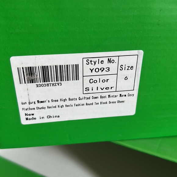 Sun Gurg Quilted Platform High Heel Boots - Picture 8 of 9